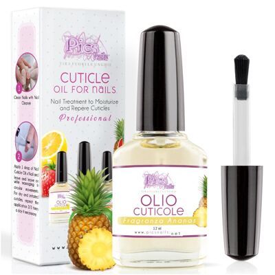 Huile à Cuticules Ongles Mains et Pieds Professionnel Ananas 12 ml