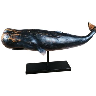 Whale Figurine XXL Blue 77 cm