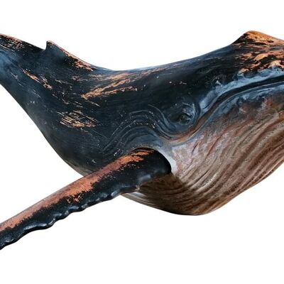 Whale Figure XXL Blue 87.5 cm