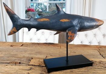 Statuette requin XXL 59x24x38,5 cm 7