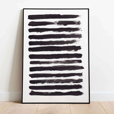 Abstract Brush Lines 01 Poster (42 x 59.4cm)