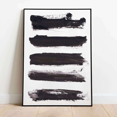 Abstract Brush Lines 09 Poster (42 x 59.4cm)