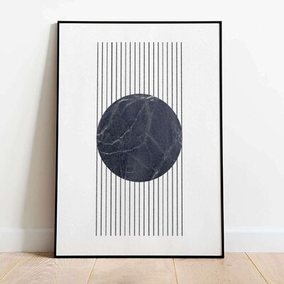 Abstract Lines and Circle 001 Poster (42 x 59.4cm)