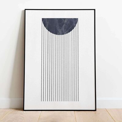 Abstract Lines and Circle 002 Poster (42 x 59.4cm)