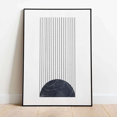 Abstract Lines and Circle 003 Poster (50 x 70 cm)