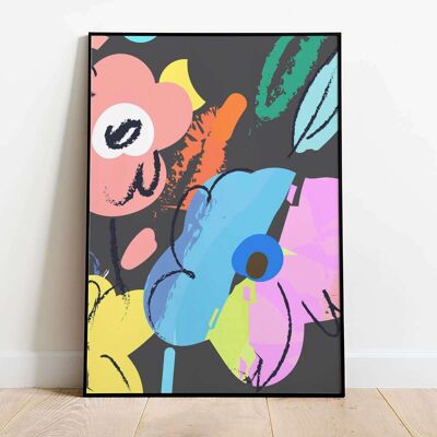 Abstract Spring Dark 004 Poster (50 x 70 cm)