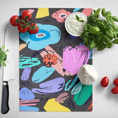 Abstract Spring Dark 005 Chopping Board