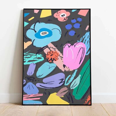 Abstract Spring Dark 005 Poster (50 x 70 cm)