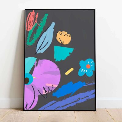 Abstract Spring Dark 007 Poster (50 x 70 cm)