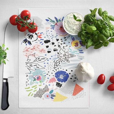 Abstract Spring Scandi 001 Chopping Board