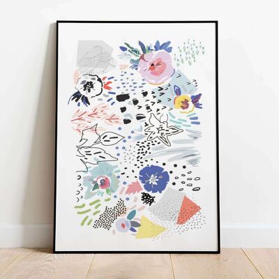 Abstract Spring Scandi 001 Poster (42 x 59.4cm)
