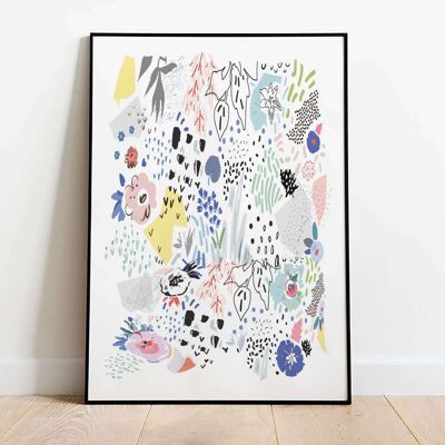 Abstract Spring Scandi 002 Poster (61 x 91 cm)