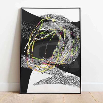 Abstract Swirls 002 Poster (50 x 70 cm)