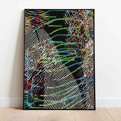 Abstract Swirls 005 Poster (50 x 70 cm)