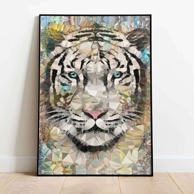 Abstract Tiger Animal Poster (50 x 70 cm)