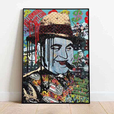 Al Capone Gangster Graffiti Pop Art Poster (42 x 59.4cm)