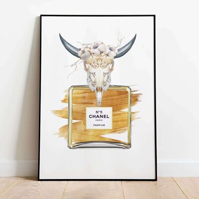 Animal Skull Perfume Bottle Poster (42 x 59.4cm)
