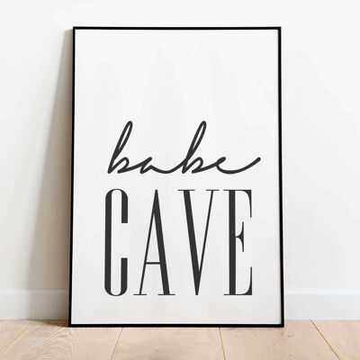 Babe Cave Typography Poster (42 x 59.4cm)