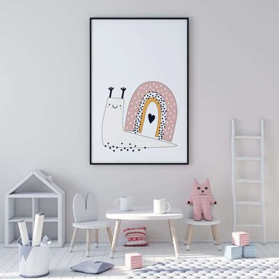 Baby Snail Nursery Poster (42 x 59.4cm)