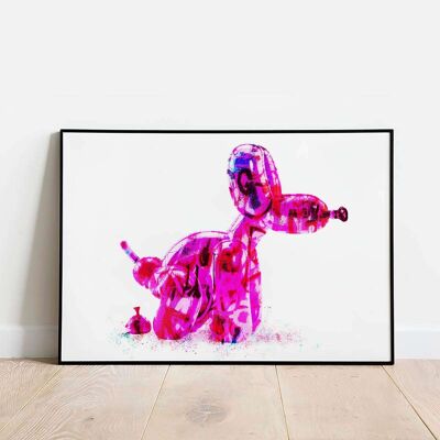 Balloon Dog Poop Poster (42 x 59.4cm)