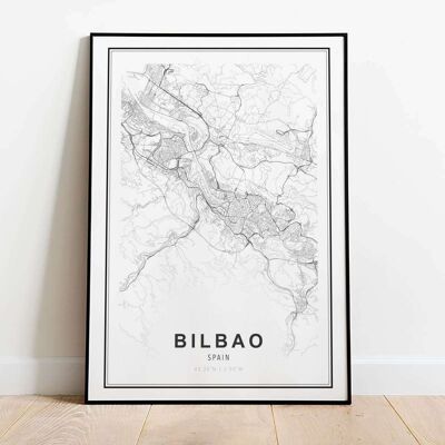 Bilbao City Map Poster (42 x 59.4cm)