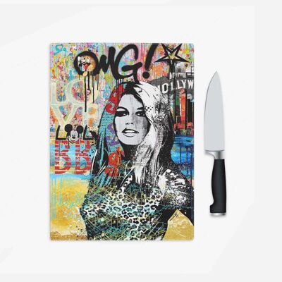 Brigitte Bardot Butterflies Pop Graffiti Poster (50 x 70 cm)