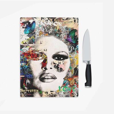 Brigitte Bardot Butterflies Pop Graffiti Poster (61 x 91 cm)