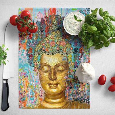 Buddha Gold Pop Graffiti Spiritual Poster (61 x 91 cm)