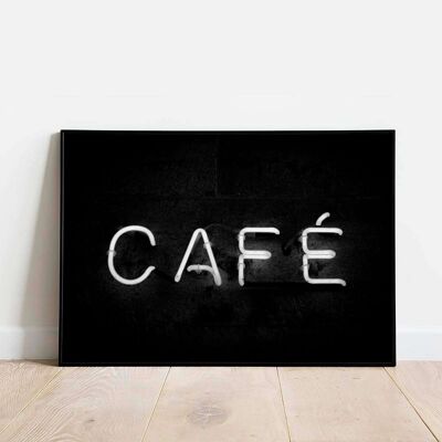 Caffeine Queen Kitchen Typography Poster (50 x 70 cm)
