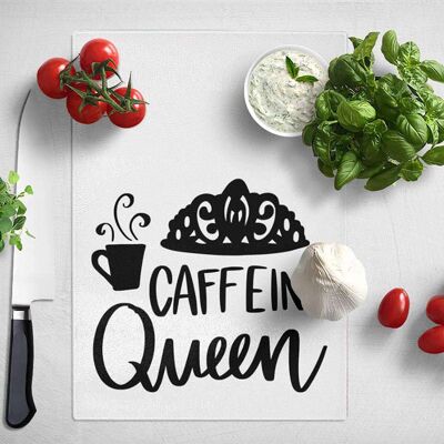 Caffeine Queen Kitchen Typography Poster (61 x 91 cm)