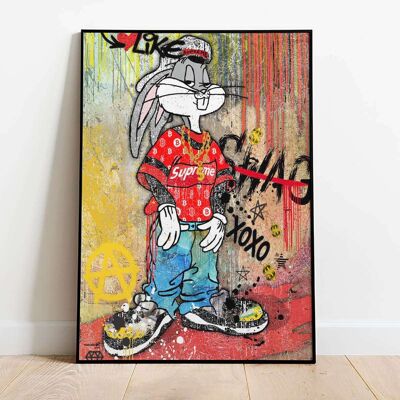 Cartoon 002 Print Graffiti Pop Art Fashion Poster (50 x 70 cm)