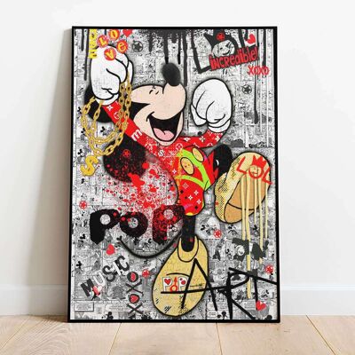 Cartoon 003 Print Graffiti Pop Art Fashion Poster (61 x 91 cm)