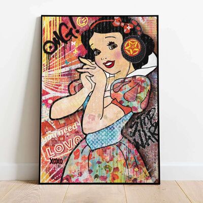 Cartoon 004 Print Graffiti Pop Art Fashion Poster (50 x 70 cm)