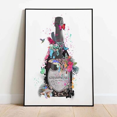 Champagne Bottle 02 Poster (42 x 59.4cm)