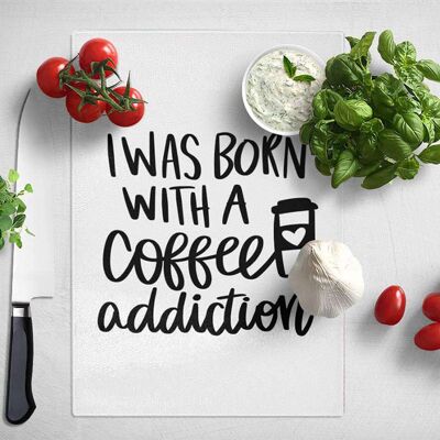 Coffee addiction Kitchen Typography Poster (61 x 91 cm)