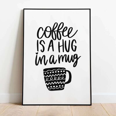 Coffee is my love language Kitchen Typography Poster (42 x 59.4cm)