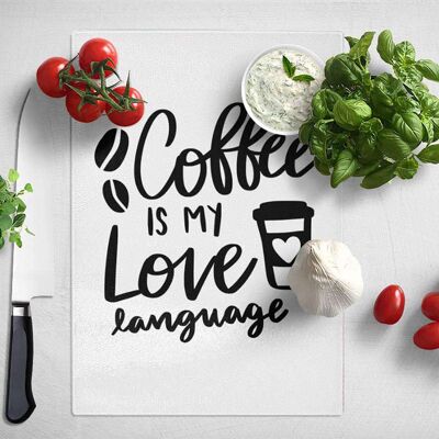 Coffee is my love language Kitchen Typography Poster (61 x 91 cm)