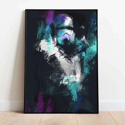 Colour Splash Yellow Green Stormtrooper Poster (42 x 59.4cm)