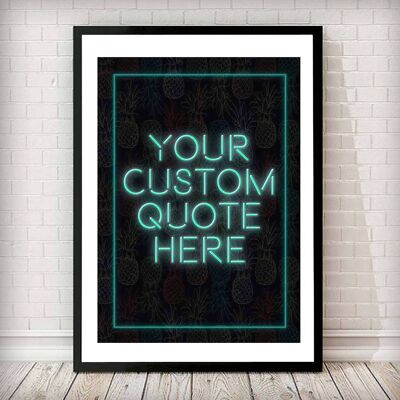 CUSTOM Typography Poster (50 x 70 cm)