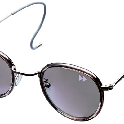 HAKU - Silver & Grey Frame with Silver Mirrored Lenses