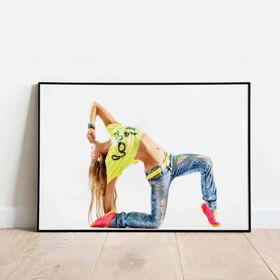 Dancer in Suspenders Poster (50 x 70 cm)