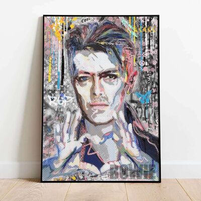 David Bowie Illustration Iconic Poster (42 x 59.4cm)