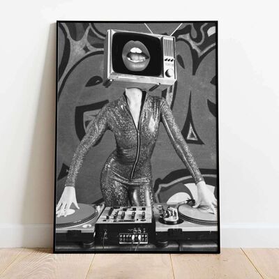 Disco Diva Pop Graffiti Poster (42 x 59.4cm)