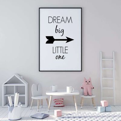 Dream Your Life Typography Poster (42 x 59.4cm)