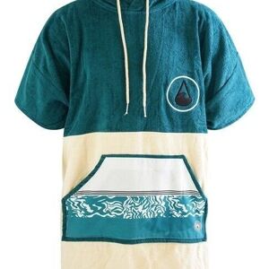 WAVE HAWAII Poncho Pétrole, Velours