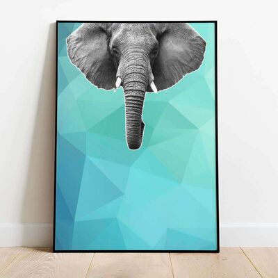 Elephant Confetti Animal Poster (42 x 59.4cm)