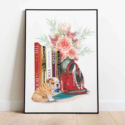 Fashion Books Perfume Bottle Fashion Poster (61 x 91 cm)