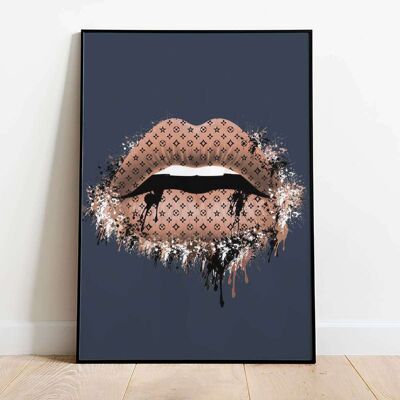 Fashion Lips in Rose Gold Chopping Board