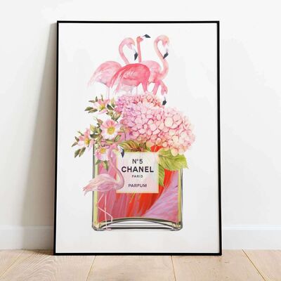 Flamingos in the dark Poster (50 x 70 cm)