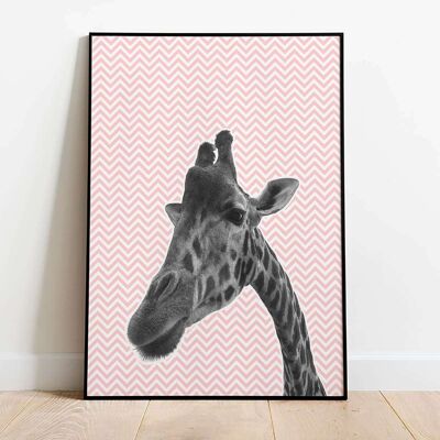 Giraffe Portrait Poster (50 x 70 cm)